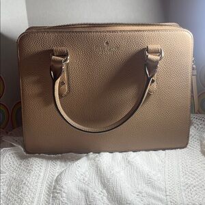 Kate Spade Tan Leather Satchel NWOT